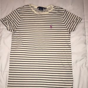 ⭐️ Ralph Lauren, Crew Neck, Striped T-shirt